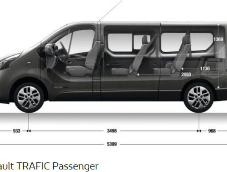 renault trafic 9 seater specifications